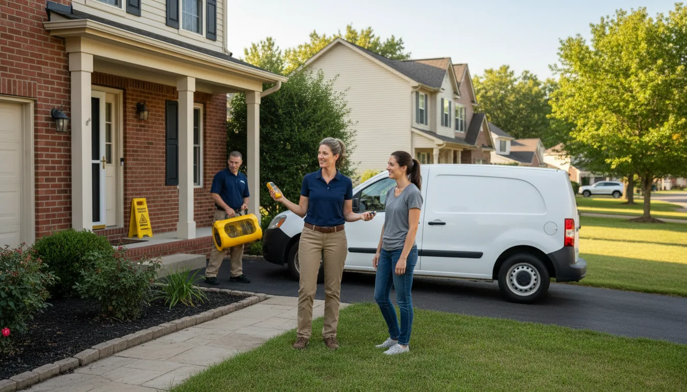Residential water damage restoration in Queen Creek, AZ